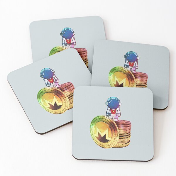 Item preview, Monero Crypto coins - astronaut designed and sold by Crypmetal.