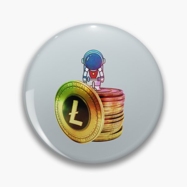 Item preview, Litecoin Crypto coins - astronaut designed and sold by Crypmetal.