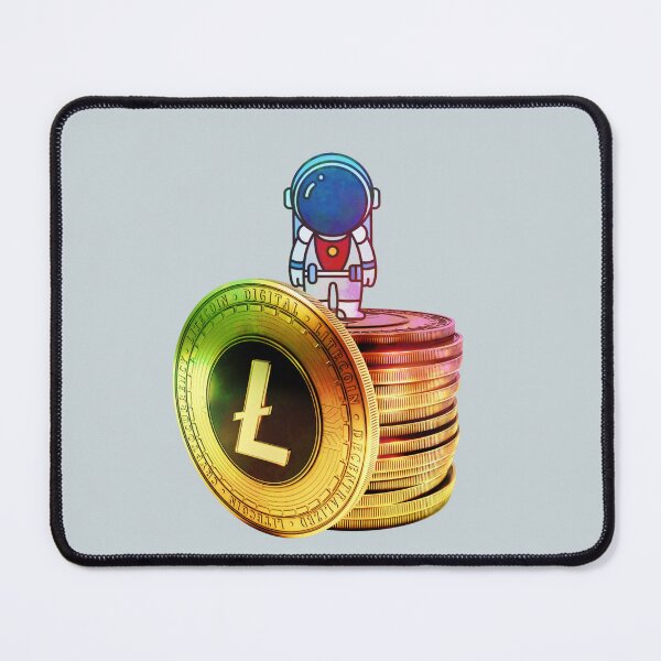 Item preview, Litecoin Crypto coins - astronaut designed and sold by Crypmetal.