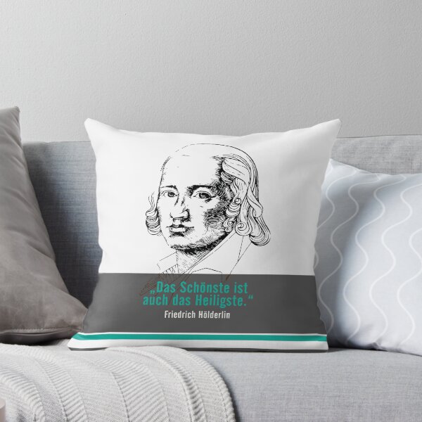 Item preview, Friedrich Hölderlin quote, The most beautiful is also the most sacred designed and sold by Mauswohn.