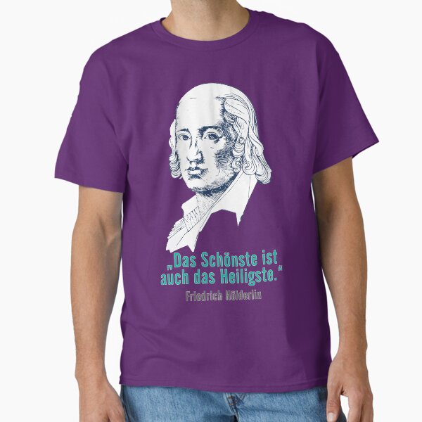 Item preview, Friedrich Hölderlin quote, The most beautiful is also the most sacred designed and sold by Mauswohn.