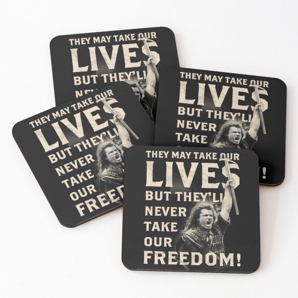 Item preview, They May Take Our Lives, But They'll Never Take Our Freedom! designed and sold by Aleksandar Kostjuk.
