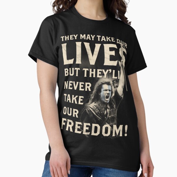 Item preview, They May Take Our Lives, But They'll Never Take Our Freedom! designed and sold by Aleksandar Kostjuk.