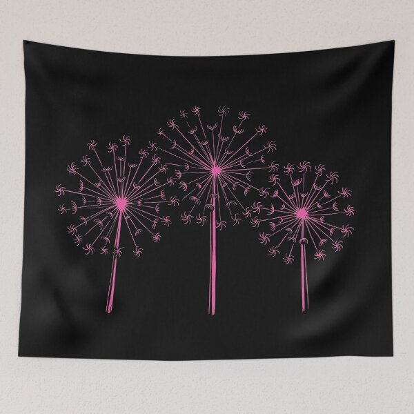 Item preview, Pink Dandelions Linocut print designed and sold by Maddy Bennett.