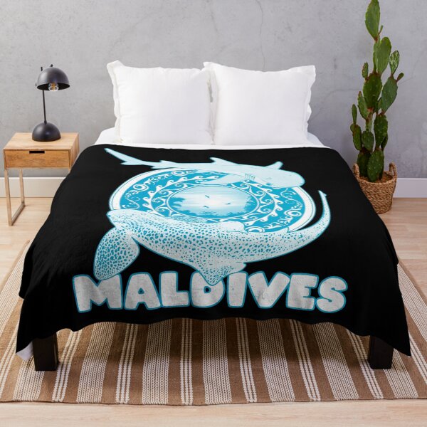 Item preview, Maldives Leopard Shark Whitetip Reef Shark designed and sold by NicGrayGraphic.