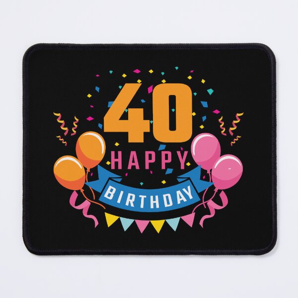 Item preview, 40th Birthday Balloon Banner Confetti Fun Gift Idea designed and sold by haselshirt.