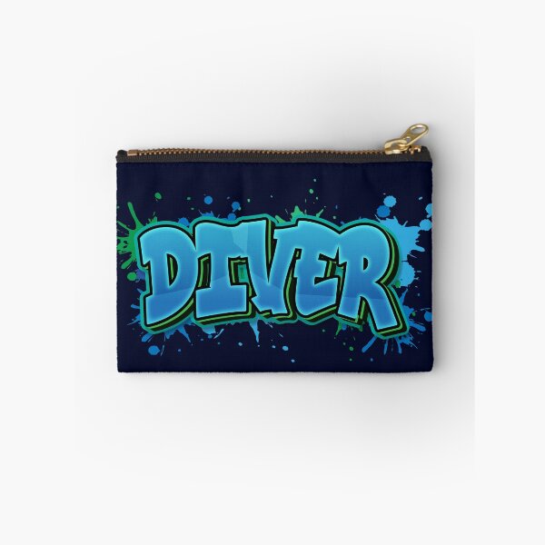 Item preview, Diver Graffiti Paint Splash - Gift for Divers and Freedivers designed and sold by cotros.