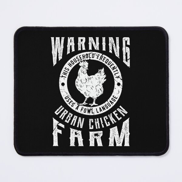 Item preview, WARNING! Urban Chicken Farm Farmer Birthday Gift designed and sold by haselshirt.
