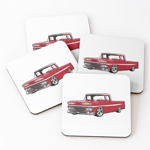 Item preview, Red 60s C Truck Lowered designed and sold by CoolRide.