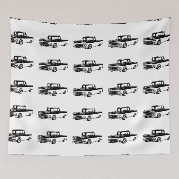 Item preview, Black & White 60s C Truck Lowered designed and sold by CoolRide.