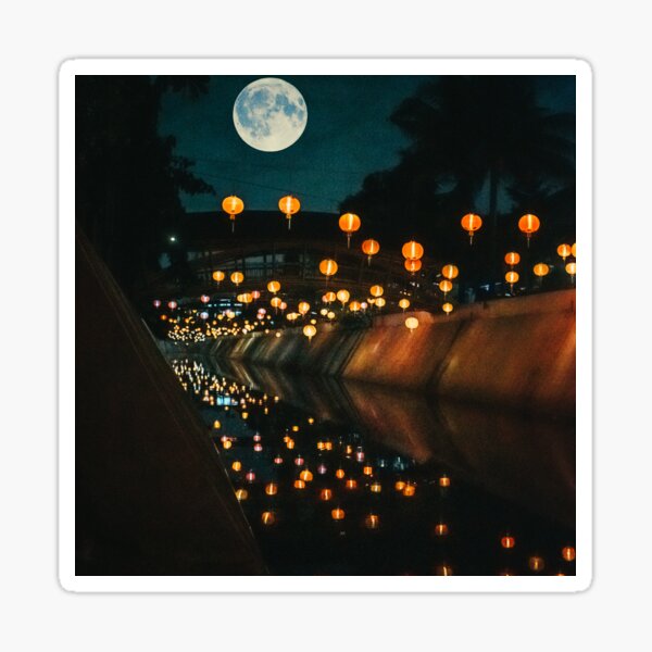 Wish Lanterns for Love Sticker
