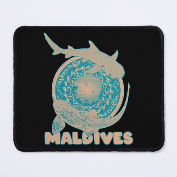 Item preview, Maldives Leopard Shark Whitetip Reef Shark designed and sold by NicGrayGraphic.