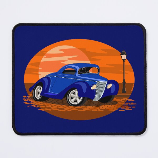 Item preview, Blue 36 Ford coupe with sunset designed and sold by Glenn Mueller.