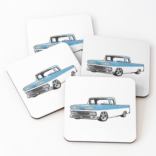 Item preview, Blue & White 60s C Truck Lowered designed and sold by CoolRide.