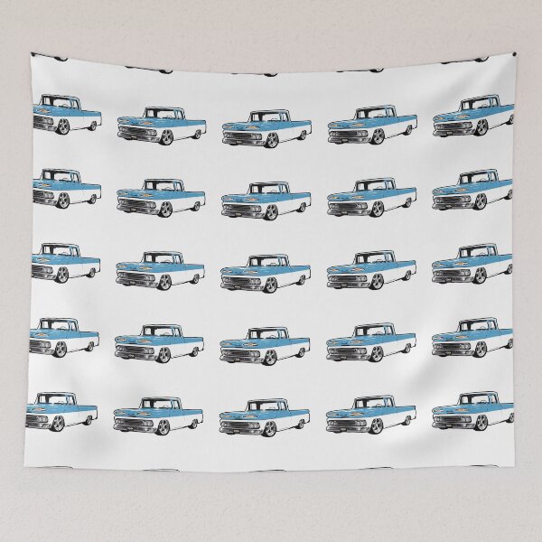Item preview, Blue & White 60s C Truck Lowered designed and sold by CoolRide.