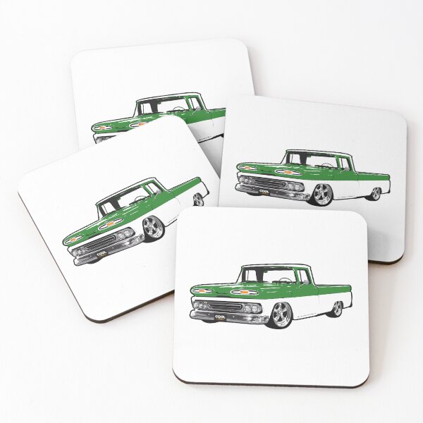 Item preview, Green & White 60s C Truck Lowered designed and sold by CoolRide.