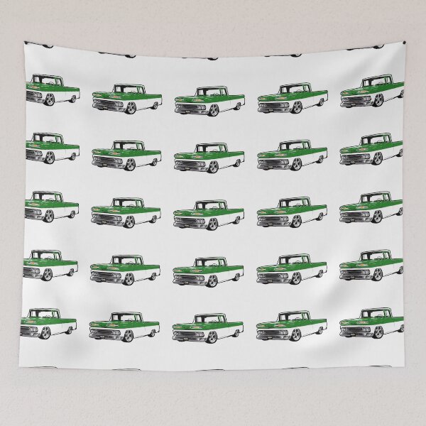 Item preview, Green & White 60s C Truck Lowered designed and sold by CoolRide.