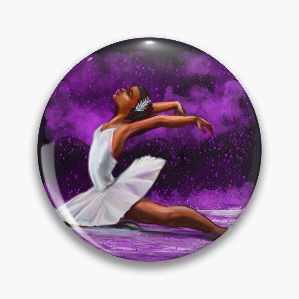 Item preview, Ballet  African American black ballerina - white tutu. Gifts for black women who love dancing designed and sold by Artonmytee.