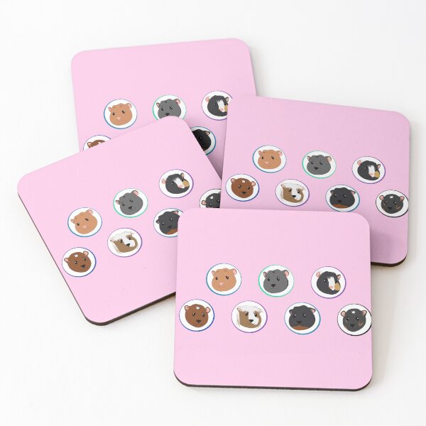 Item preview, Animals - pink guinea pigs designed and sold by Aurealis Creatief.
