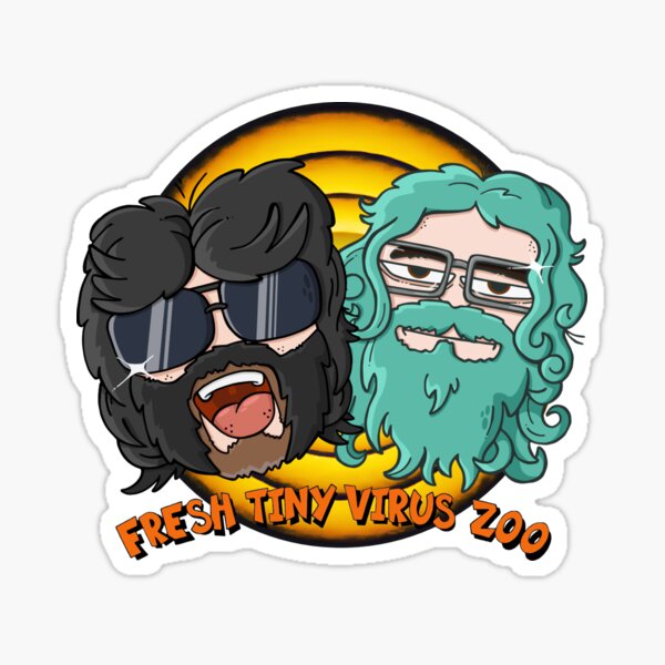 Fresh Tiny Virus Zoo logo Sticker
