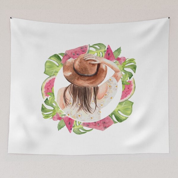 Item preview, Girl with a summer hat designed and sold by moxdesign.