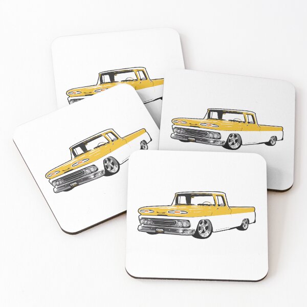 Item preview, Yellow & White 60s C Truck Lowered designed and sold by CoolRide.