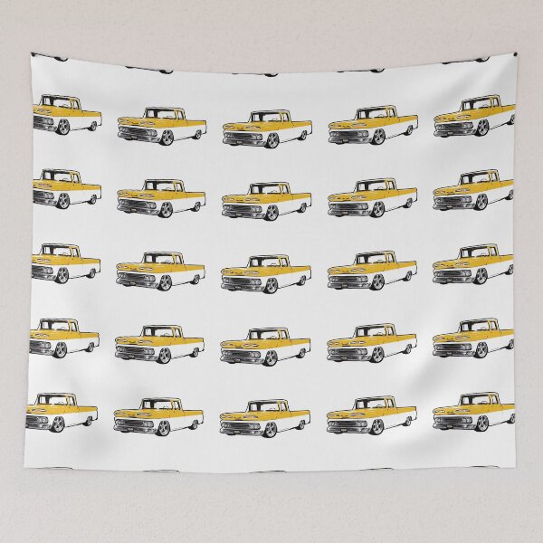 Item preview, Yellow & White 60s C Truck Lowered designed and sold by CoolRide.