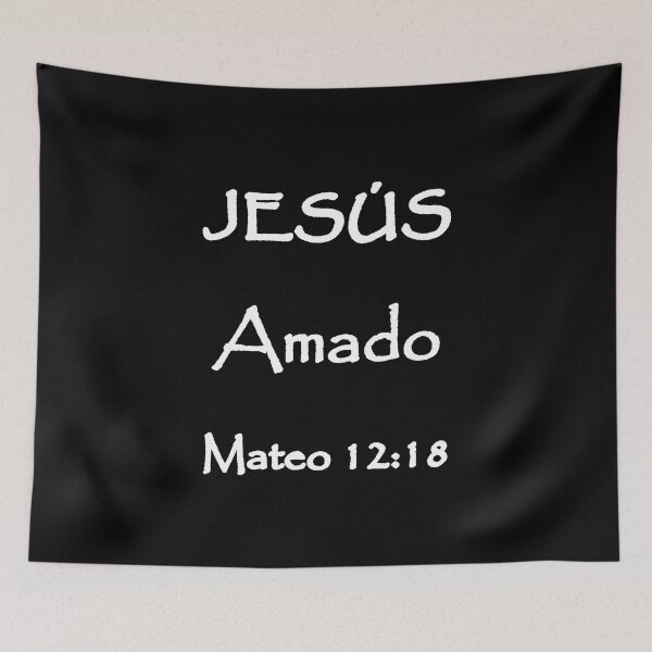 Item preview, Matthew 12:18 Jesus Beloved Spanish Bible Verse designed and sold by NombresDeJesus.