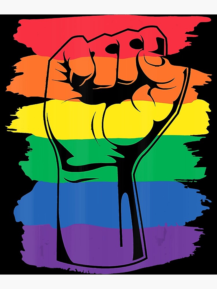 Pride Month Merch Lgbt Rainbow Fist Lgbtq Gay Pride Poster For Sale By Brendahkjo Redbubble 0040