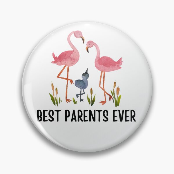Item preview, Best Parents Ever cute flamingo couple with baby bird Global parents day | Best gifts for new parents designed and sold by Yaatra.