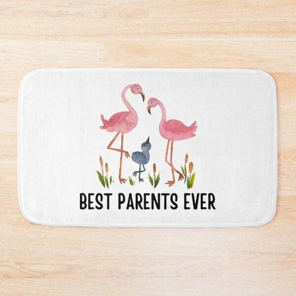 Item preview, Best Parents Ever cute flamingo couple with baby bird Global parents day | Best gifts for new parents designed and sold by Yaatra.