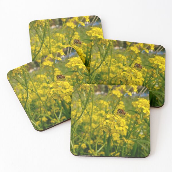 Item preview, Hoverfly feeding on flower designed and sold by mthyselius.
