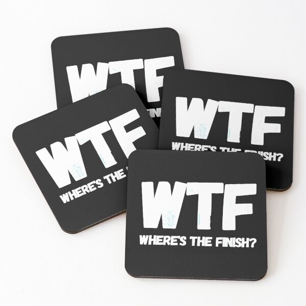 Item preview, WTF Wheres The Finish – Marathon I designed and sold by RunPower.
