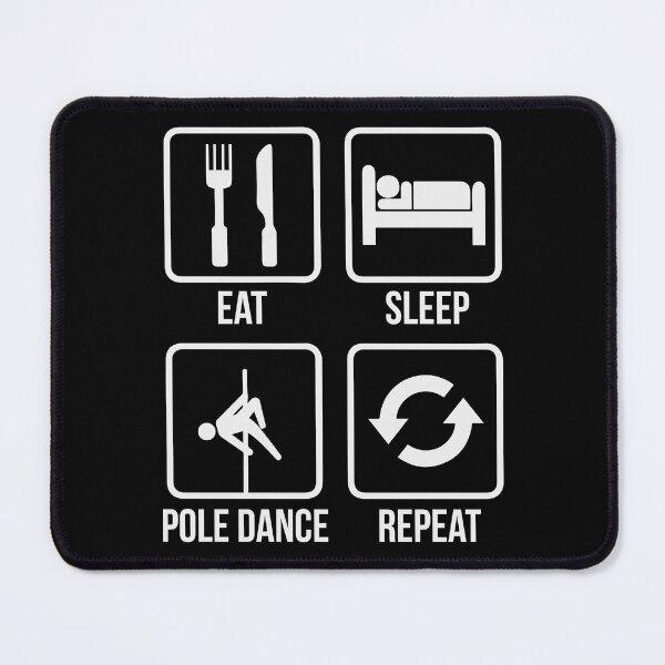 Artikelvorschau, Pole Dance Shirt Eat Sleep Pole Dance Repeat Gift Tee entworfen und verkauft von haselshirt.