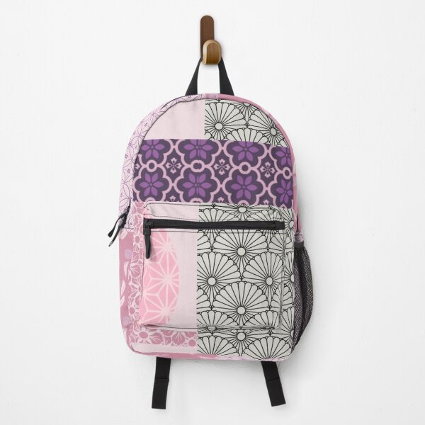 Item preview, Pink and Purple Wagara Patchwork designed and sold by KaitoJapanDesign.