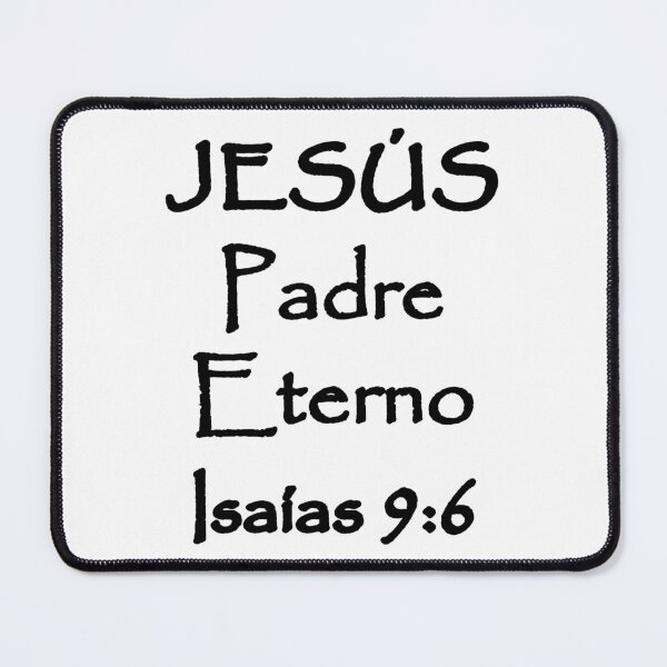 Item preview, Isaiah 9:6 Jesus Everlasting Father Spanish Bible Verse designed and sold by NombresDeJesus.