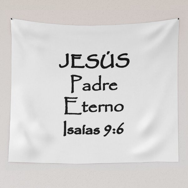 Item preview, Isaiah 9:6 Jesus Everlasting Father Spanish Bible Verse designed and sold by NombresDeJesus.