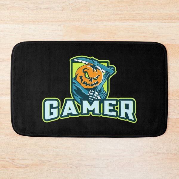 Item preview, Gamer with Scary Pumpkin Character designed and sold by PRIVARSHU.