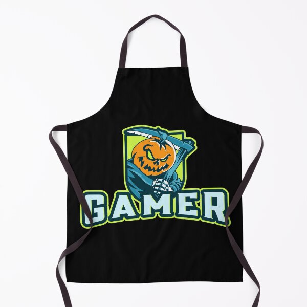 Item preview, Gamer with Scary Pumpkin Character designed and sold by PRIVARSHU.