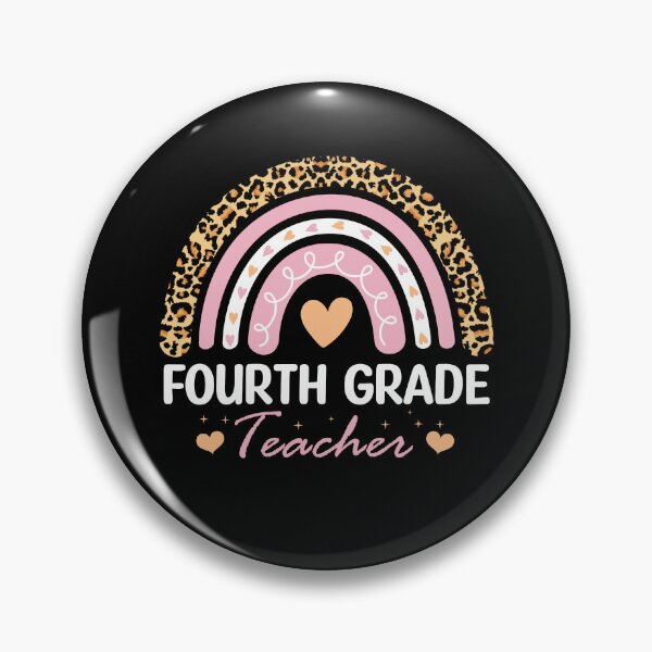 Item preview, Fourth Grade Teacher Leopard Rainbow 4th Grade kindergarten graduation  designed and sold by Majesticoo.