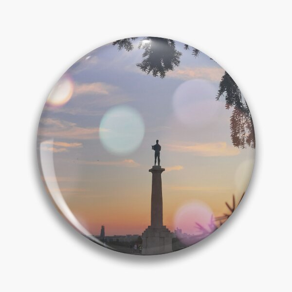 Item preview, Warm Purple And Orange Summer Sunset in Belgrade designed and sold by The Glasses Girl.