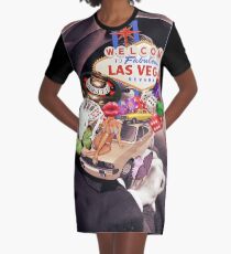 Las Vegas addicted Graphic T-Shirt Dress