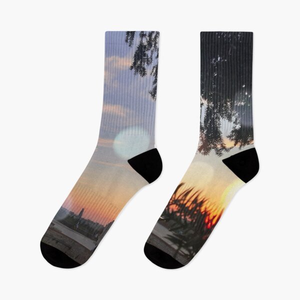 Item preview, Warm Purple And Orange Summer Sunset in Belgrade designed and sold by The Glasses Girl.