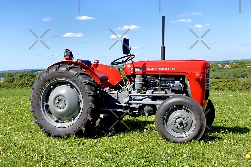 "Massey Ferguson 35 Tractor" By Andrew Harker | Redbubble