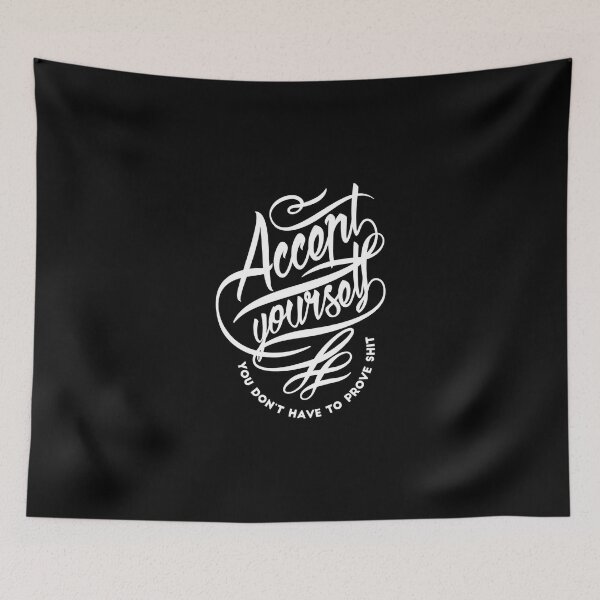Item preview, COOL ACCEPT YOURSELF GOOD JOKE SHIT HAPPY LOVES designed and sold by Super3.