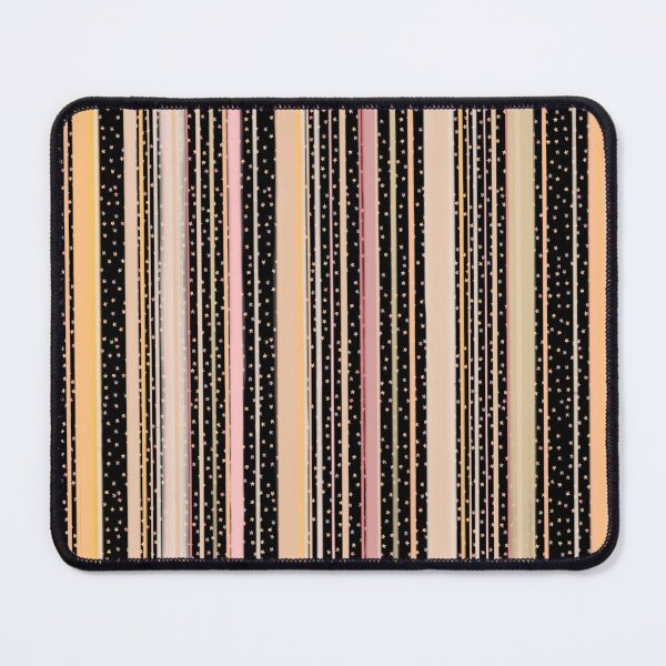 Item preview, Maximalist Folk Art Collection Black Yellow Pink Stripes and Stars designed and sold by Kristi Duggins.