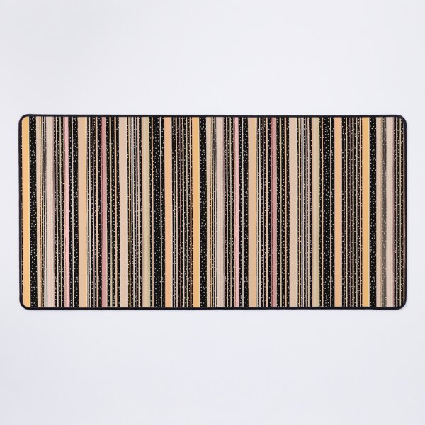 Item preview, Maximalist Folk Art Collection Black Yellow Pink Stripes and Stars designed and sold by Kristi Duggins.