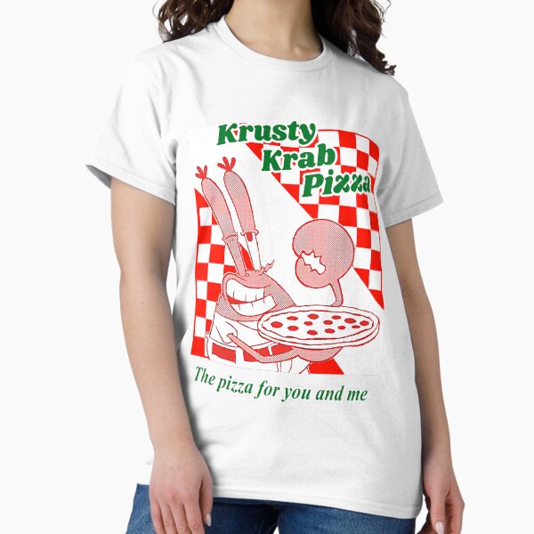 Vista previa del artículo con la obra «Pizza Krusty Krab para mujeres y hombres, genial para los fanáticos de las películas», diseñado y vendido por Harperscott.