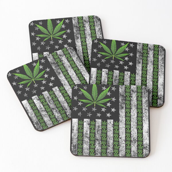 Item preview, USA Flag Marijuana Funny Weed Leaf Flag Cannabis Stoner 42 designed and sold by favianjeterhare.