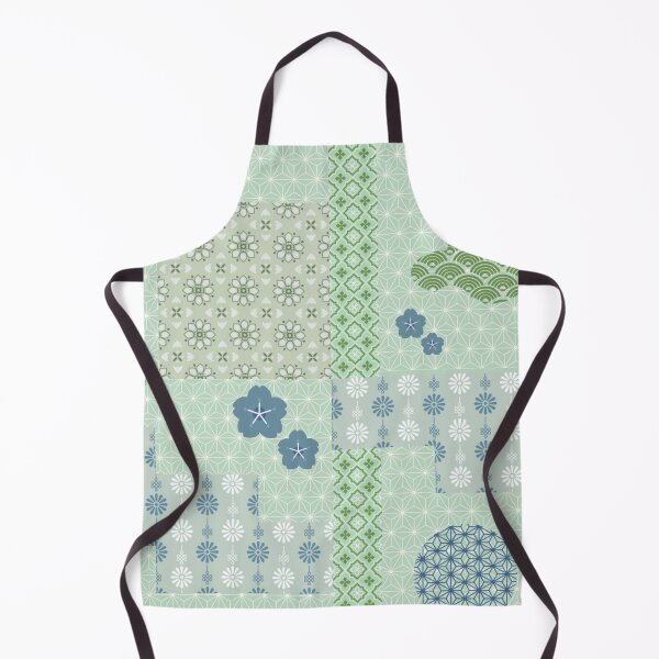 Item preview, Blue and Green Wagara Patchwork  designed and sold by KaitoJapanDesign.